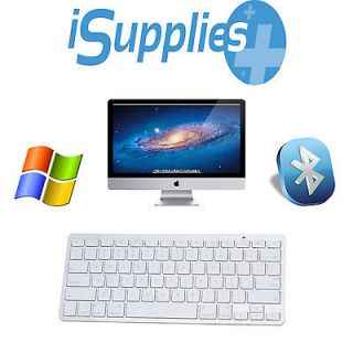 Aluminum Wireless Bluetooth Keyboard Case Apple iPad 2 and 3 iMac PC
