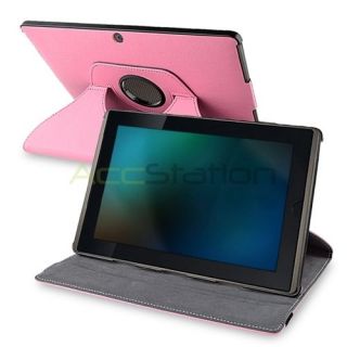 For Asus Eee Pad Transformer TF 101 Pink 360 Degree Rotating Stand 