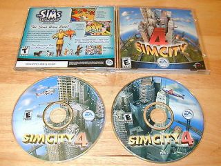 SimCity 4 PC 2 CD ROMs Electronic Arts Maxis Sim City for Windows 95 