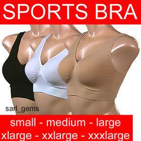 womens seamless leisure comfort bandeau sports bra pull on design