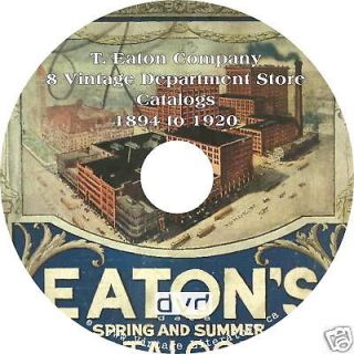 Eaton Department Stores   Eight Catalogs on DVD ღ 