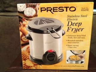 Presto stainless steel electric deep fryer ~Brand New~