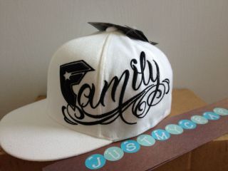 BRAND NEW* Famous stars and straps FSAS hat WHITE fitted flexfit cap 