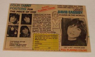 david cassidy poster in Entertainment Memorabilia
