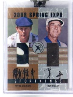 2008 Sportkings Spring Expo Payne Stewart & Ben Hogan Gold Bags #D6/9 
