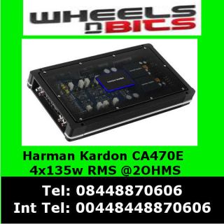 Harman Kardon CA470 4CH car Speaker or sub Amp Amplifier 4x135 RMS @ 