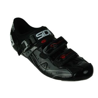 Sidi Genius 5.5 Carbon Road Cycling Shoes Size 47.0 Black Vernice NEW 