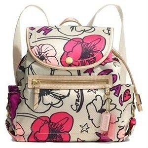 NWT Coach Kyra Floral Print Backpack