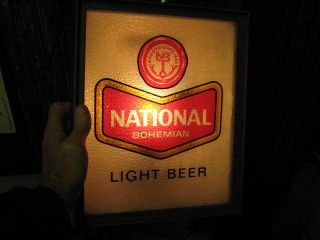 NATIONAL BOHEMIAN BEER LIGHT BALTIMORE MARYLAND ,MD NATTY BOH HON