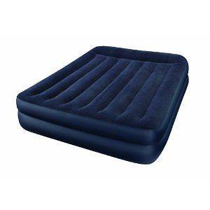 New Intex Pillow Rest Queen Airbed with Built in Electric Pump 67701E