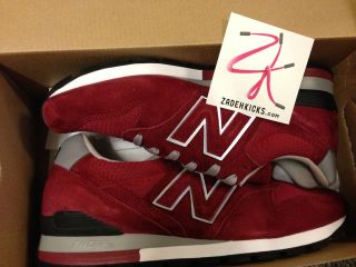   Balance M996RR Red Suede Made in USA 996 11 13 999 rf concepts hanon