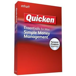 Intuit Quicken Essentials for Mac, Brand New, No Box, Sealed