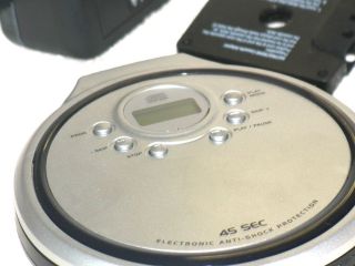 Venturer 45 sec Portable CD Player+AC/CAR/​Cassette adapter+CASE