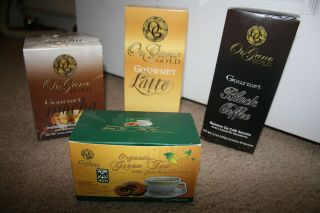 Organo Gold Coffee Tea Gourmet 4 boxes LOT