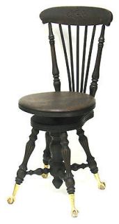 antique piano chair in Antiques