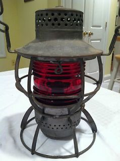 Antique Vintage DRESSEL Kerosene Railroad Lamp Lantern Arlington NJ 