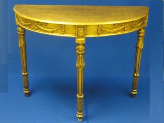 antique demilune table in Tables