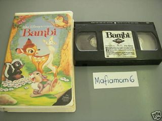 Bambi VHS Walt Disney Original Animated Classic CC OOP