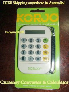 KORJO World Currency Converter&Calculator Palm Sz Travel Convertor 