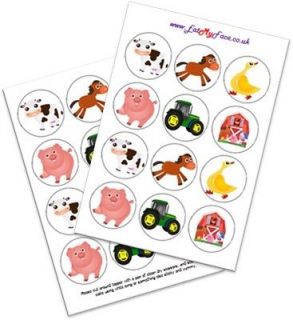   Barn Pig Cow Duck etc Fairy Cup Cake Toppers Decoration #EatMyFace