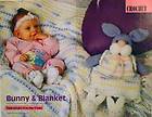 Crochet Pattern Bunny & Baby Blanket Afghan * Doll Toy Infant Nursery