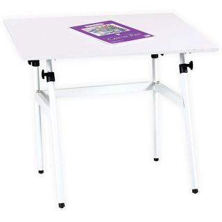 White Adjustable Folding 30 x 42 Drawing Table Desk  Artist Art 