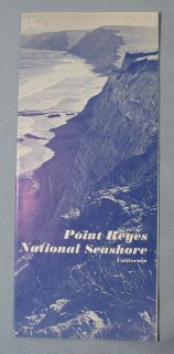 Vintage Point Reyes National Park Service CA Information Guide Fold 