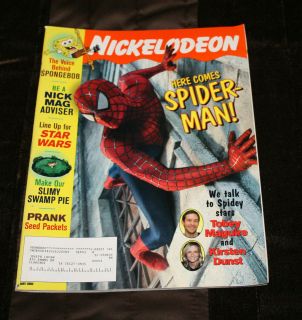NICKELODEON MAGAZINE VINTAGE May 2002 Spider Man Tobey Maguire Dunst 