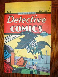Detective Comics #27   1st Batman(NABISCO Oreo Cookie Giveaway)