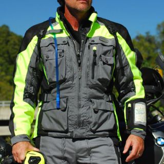 Olympia X Moto All Season Transition Jacket Neon Yellow Adult Mens 