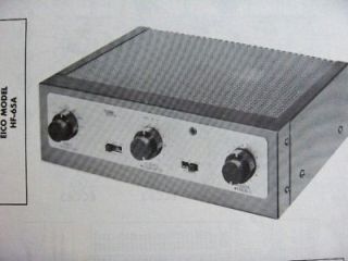 eico amplifier in Vintage Amplifiers & Tube Amps