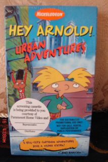 Nickelodeon HEY ARNOLD URBAN ADVENTURES NEW FACTORY SEALED Vhs 