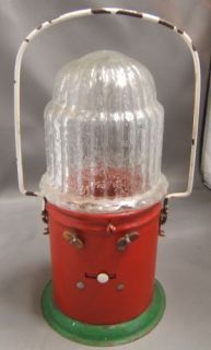Antique LANTERN Battery Power All Original with Glass