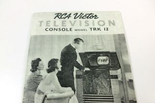 RCA Victor TRK 12 Television Instruction Manual Reprint