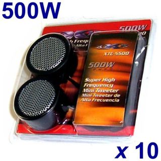 10 PACK OF SUPER HIGH FREQUENCY MINI CAR AUDIO TWEETERS XTC 5500