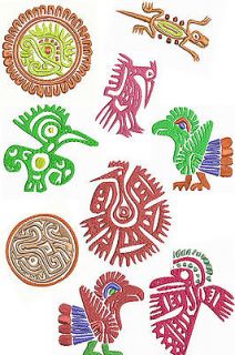 Mexican Symbols Machine Embroidery Designs Brother Janome Formats CD 