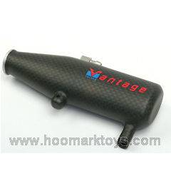 VANTAGE RACING 1/10 CARBON TUNED PIPE FOR REVO RE180C