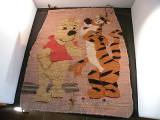 Unique Old Navajo rug, Native American textile, Winnie the pooh 