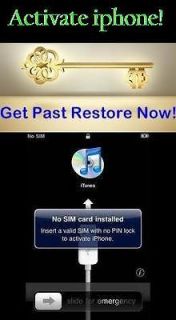 Activate iPhone 4, 4S w/ AT&T ATT No Pin Micro Sim Card! Itunes Update 