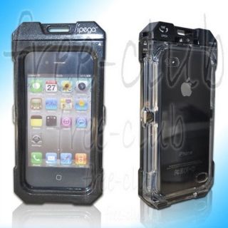 Black iPega Waterproof Protective Case Cover for iPhone 4/4S