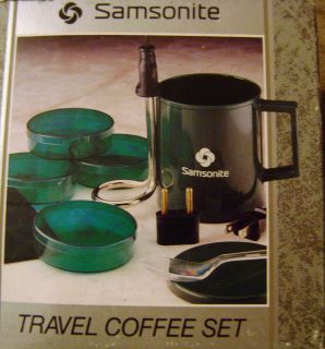 Samsonite Travel Coffee Set Immersion Heater Adapter Plug Burn 