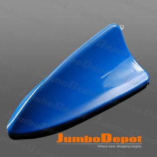 BLUE SHARK FIN STYLE ROOF TOP MOUNT AERIAL ANTENNA BASE MAST DECOR 