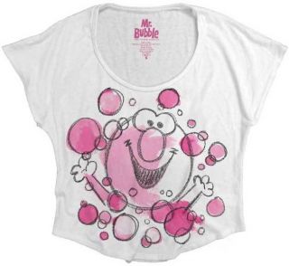 New Authentic Mr. Bubble Watercolor Bubbles Juniors Dolman Shirt