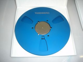 Tandberg 10.5 blue metal reel custom made 267mm for 1/4 tape
