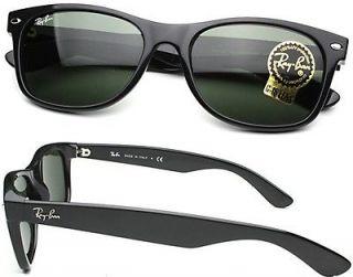 NEW RAY BAN New Wayfarer 2132 rb2132 901 Black 55mm Sunglasses