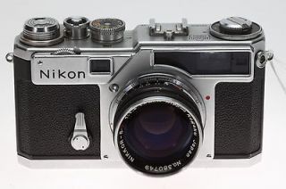 Nikon SP Rangefinder Camera w/5cm f1.4 Nikkor S.C Black Lens Cloth 