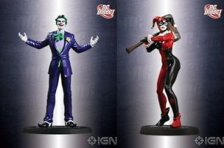 DC Direct DC Universe Online Harley Quinn & Joker Statue Batman Dark 