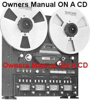 TASCAM 34B REEL TO REEL OWNERS MANUAL ON CD 36 PAGES
