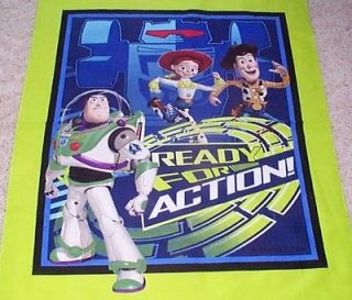 Toy Story Ready for Action Disney Quilt top Panel Fabric Cotton Buzz 