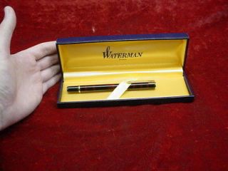 WATERMAN FRANCE LAUREAT FOUNTAIN Pen GOLD PLATED Burgundy Red W/ Box